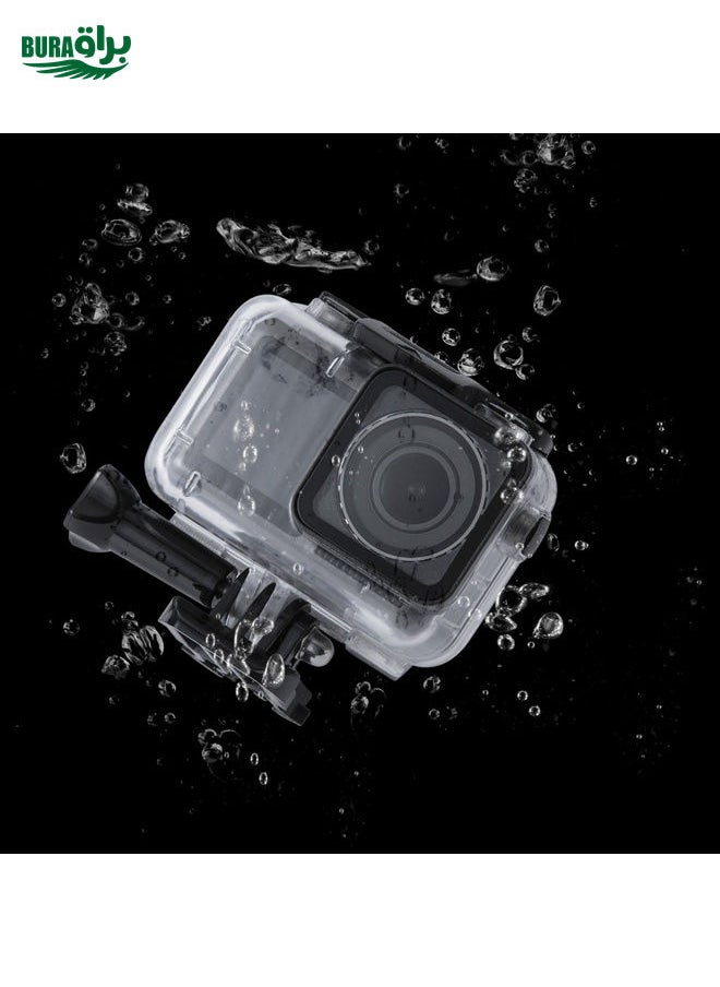 BURAQ 45m Underwater Waterproof Housing Diving Case for DJI Osmo Action, with Buckle Basic Mount & Screw  - Image 1