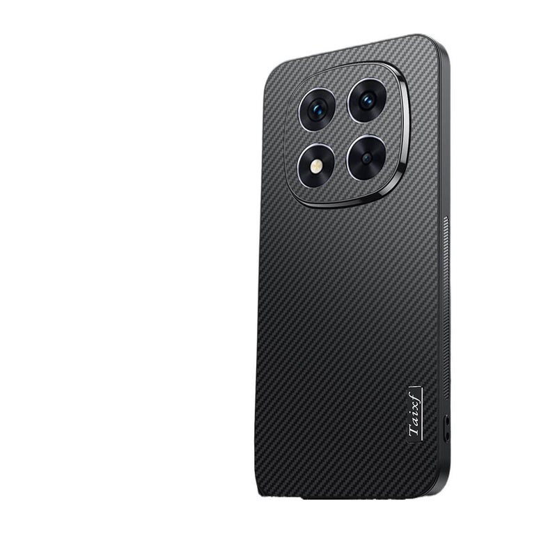 MS Protective Case for Redmi K80 with Carbon Fiber Texture and Drop Protection plus Shockproof plus Matte Finish in Black - Image 1