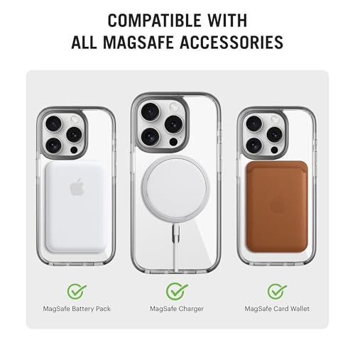 DailyObjects Stride 3.0 Clear MagSafe Phone Case Cover for iPhone 15 Pro - Image 4