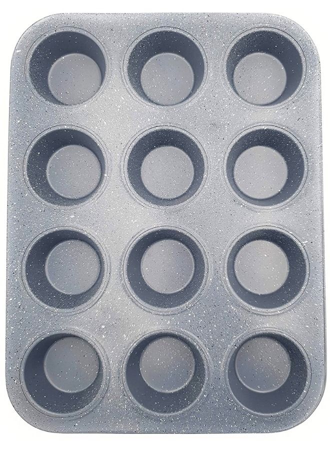 قالب كب كيك مستطيل 12 عين ومجموعه من 33 قطعه ورق كب كيك متعدده الاشكال - Image 2