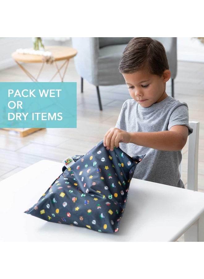 Bumkins Reusable Waterproof Wet Bag with Zipper - Image 3
