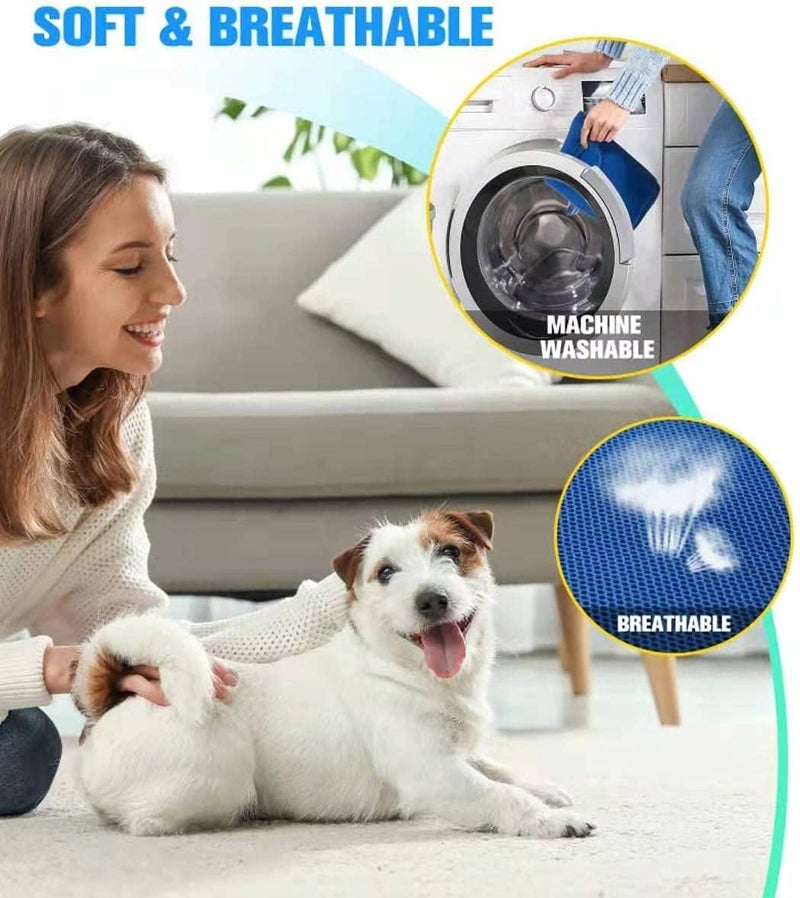 Earwig Dog Grooming Hammock Harness, Restraint Bag, Pet Grooming Sling Helper with 2 Hooks for Dog Cat Bathing, Grooming, Nail Trimming, Claw Care (Blue). - Image 5