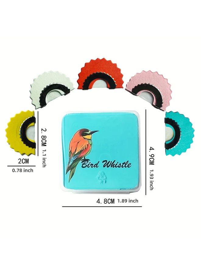 5pcs Realistic Bird Whistle Plastic Metal Pet Toys with Chirping Sounds for Parrot Training Accessory - Image 2