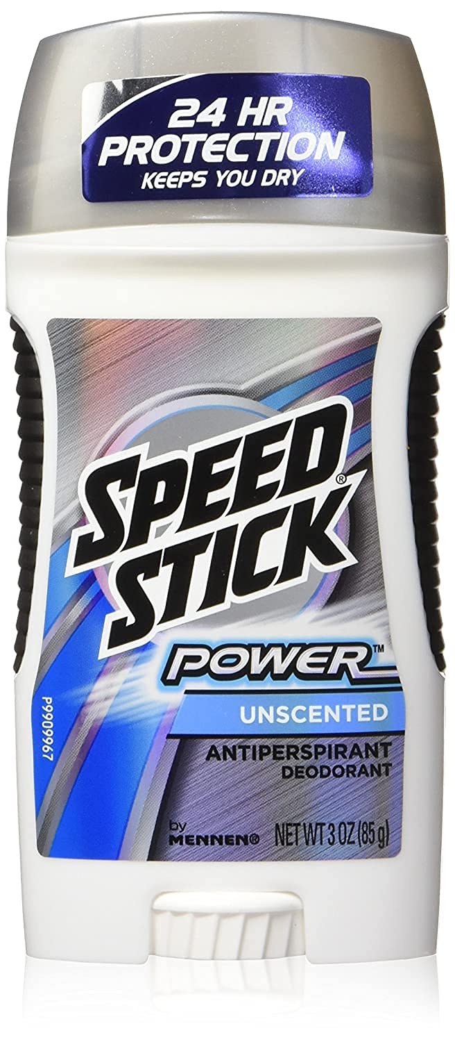 Speed Stick سبيد ستيك من مينين مزيل العرق ومضاد التعرق صلب، بدون رائحة 3 أونصات