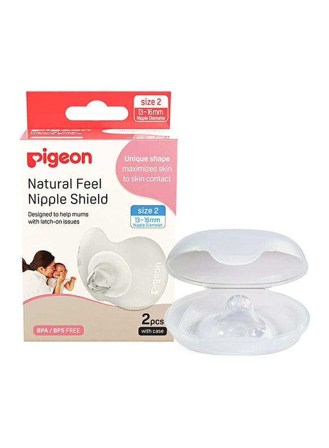 PIGEON Natural-Fit Silicone Nipple Shield, Pack Of 2