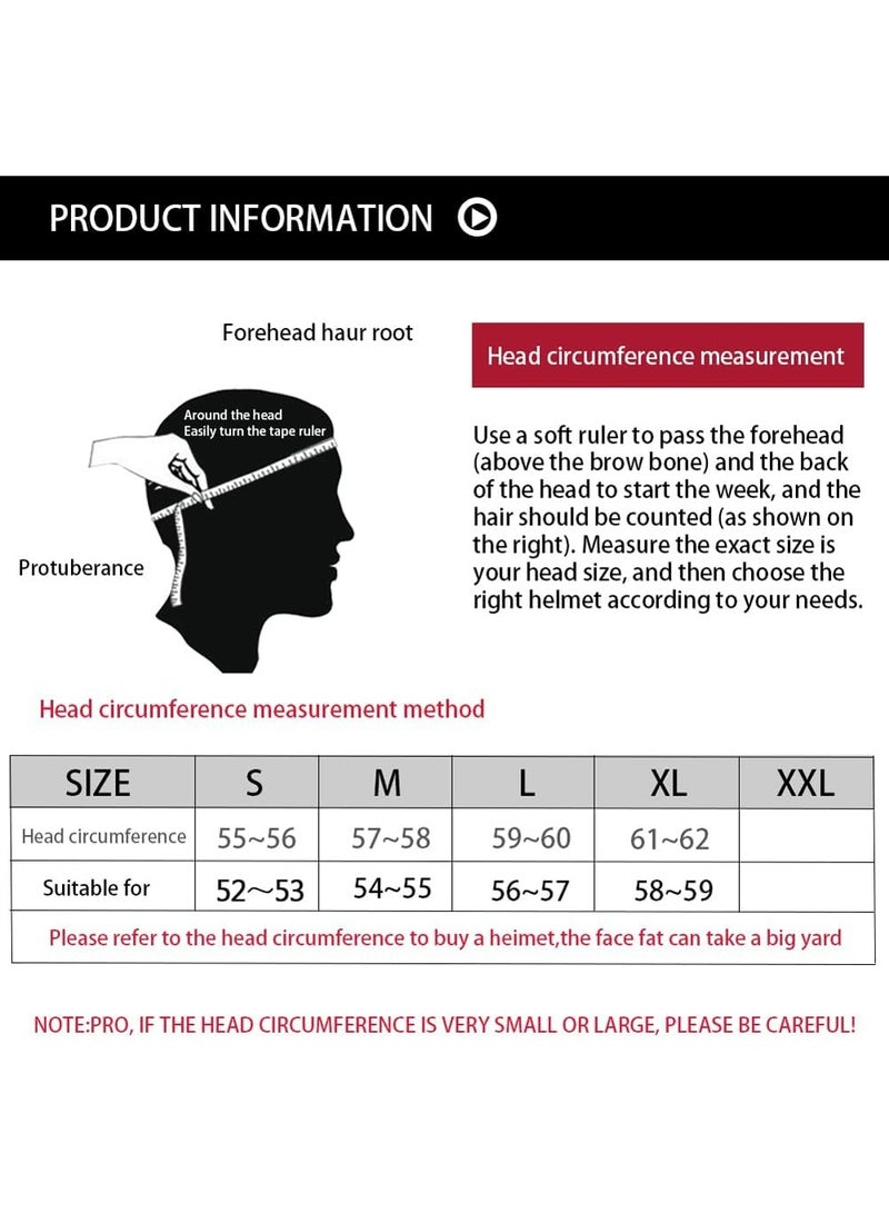 أوزيغالور خوذة موتوكروس مع نظارات واقية وقفازات، خوذة دراجة نارية كاملة الوجه للشباب للطرق الوعرة لموتوكروس MTB BMX ATV للطرق الوعرة، برتقالي، مقاس L (56-57 سم) - Image 4