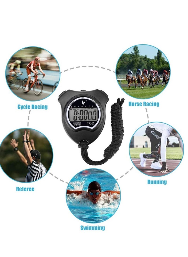 SYOSI - Timer, Professional Digital Sports Stopwatch Timer, Shockproof Stopwatch with Extra Large Number Display, Great for School Community or Personal, Track Field Events and Swim Events - Image 1