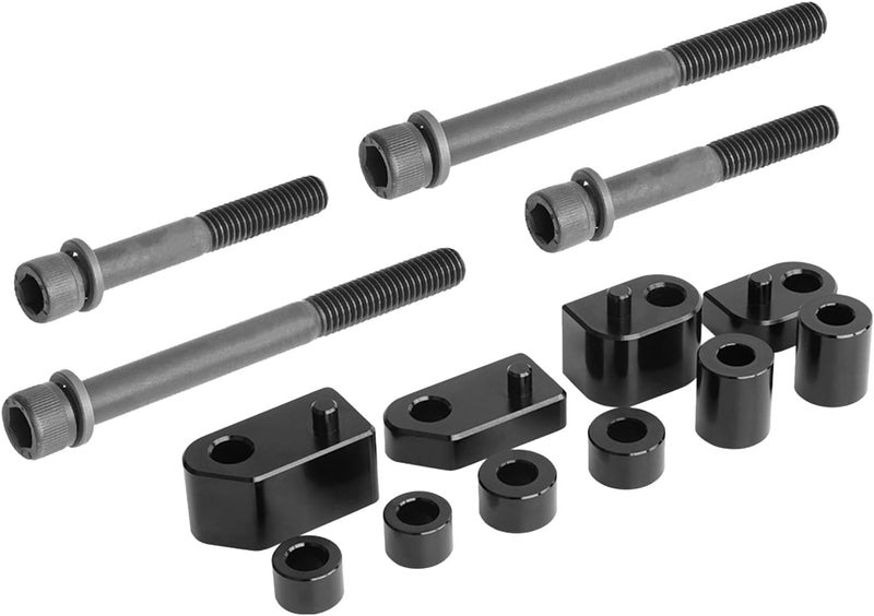 YWBL-WH 1in and 1.5in Driver Floorboard Extension, Alloy Steel Spacer Extender Kit, Comfort for Touring Riders, Easy Install and Improved Leg Room - Image 5