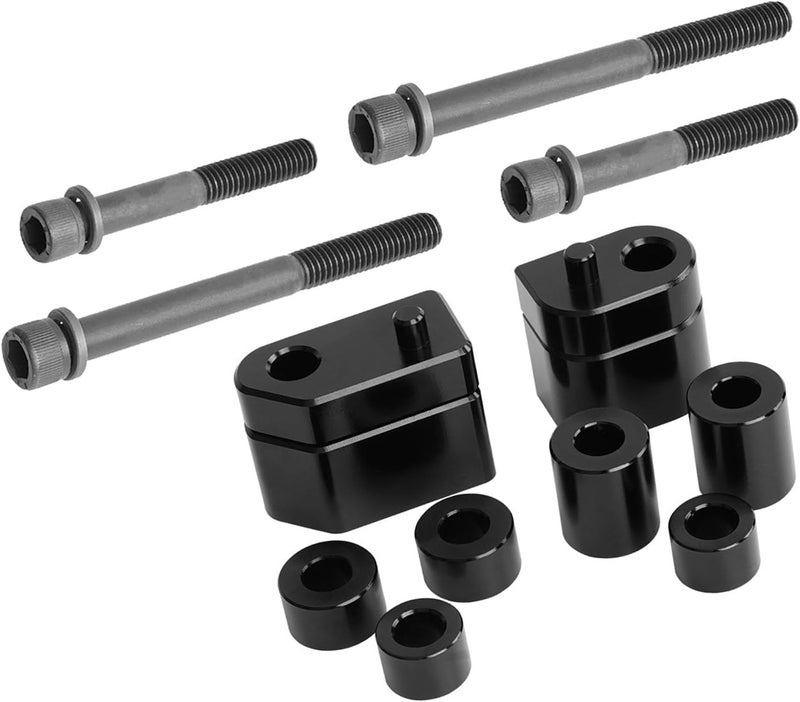 YWBL-WH 1in and 1.5in Driver Floorboard Extension, Alloy Steel Spacer Extender Kit, Comfort for Touring Riders, Easy Install and Improved Leg Room - Image 4
