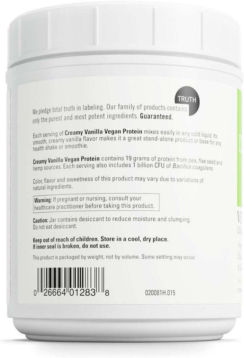 DaVinci Labs Vegan Protein  Protein Powder Supplement Supports Muscle  Tissue Repair  Vegan Protein Supplement with Pea Protein  Flax Seed  Creamy Vanilla 15 Servings 405 g - Image 3