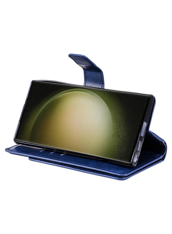 S-TOP Case For Samsung Galaxy S24 Ultra 5G Tri-Fold 9-Card Wallets Leather Phone Case - Image 5