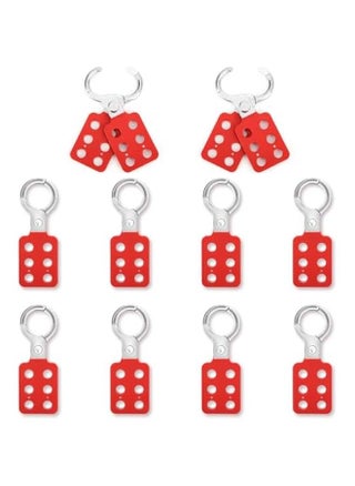 Jaw Steel Lockout Hasp, Lockout Tagout Hasp with Handle and Extended Jaw, Safety Insulation Padlock Hasp, Insulated Lock Hasp, with 6 Holes Interlock, 10Piece, 1.0'' - pzsku/ZEB17459923521050C571Z/45/_/1731078058/444e7875-fdbf-4b06-9a7d-11f33c0e9cce