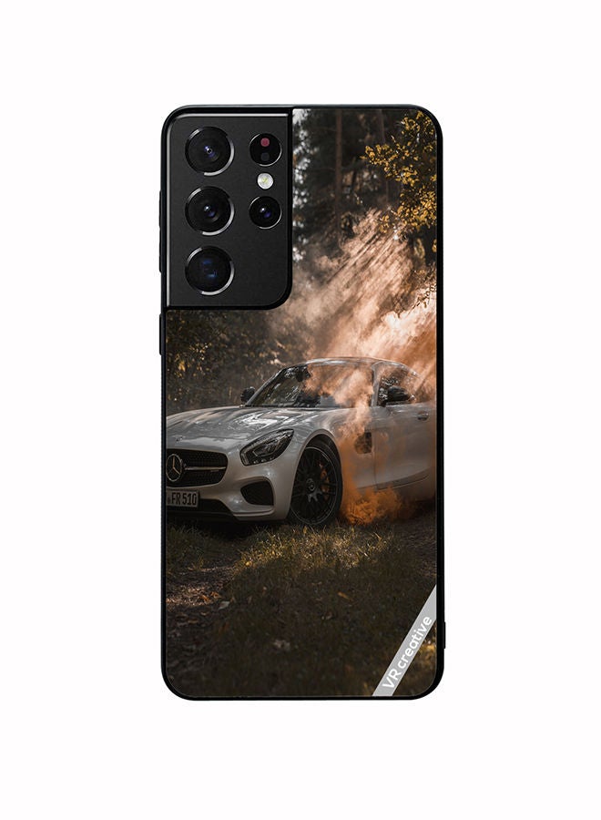 VR CREATIVE Protective Case Cover For Samsung Galaxy S21 Ultra 5G Mercedes Amg Design Multicolour - Image 1
