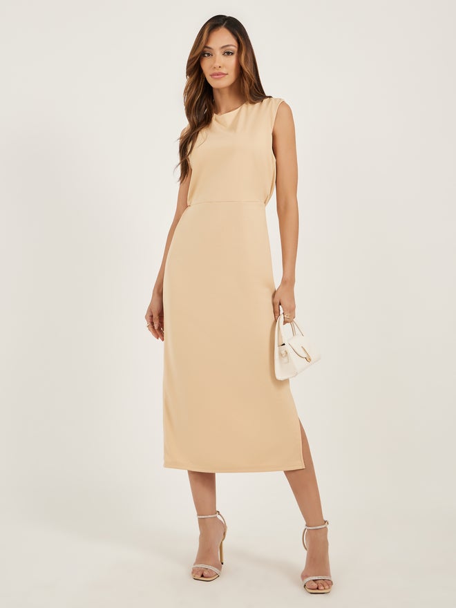 スペイン発送 MANGO ラモナドレス 上品カジュアル 今季新作! MANGO Sleeveless Midi Dress for Women | Best Price KSA