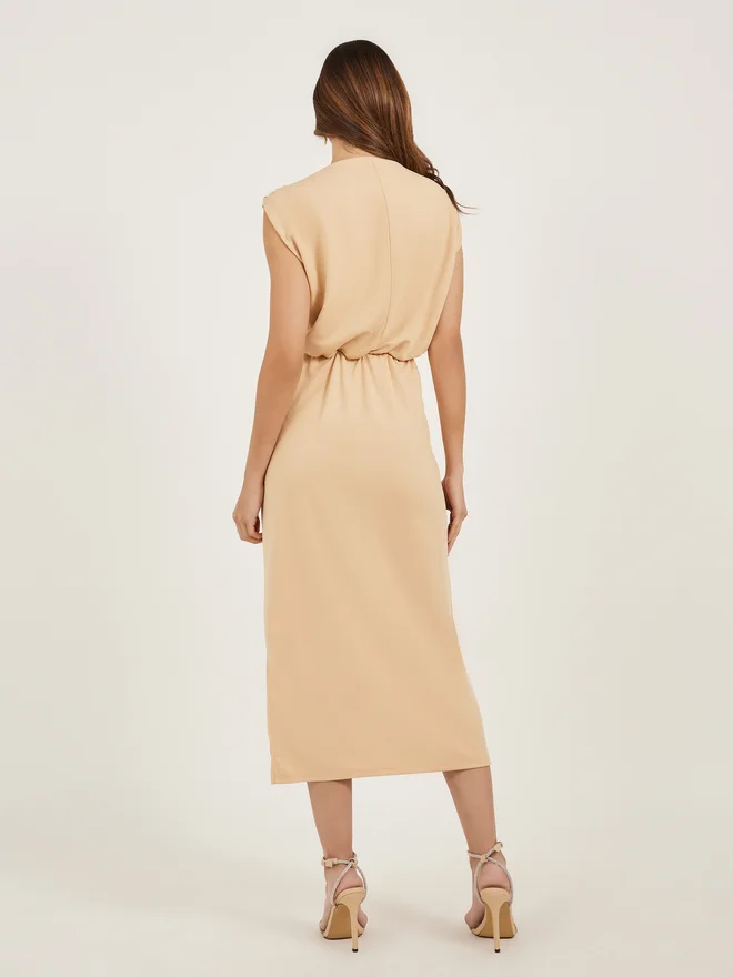Styli Sleeveless Midi Dress