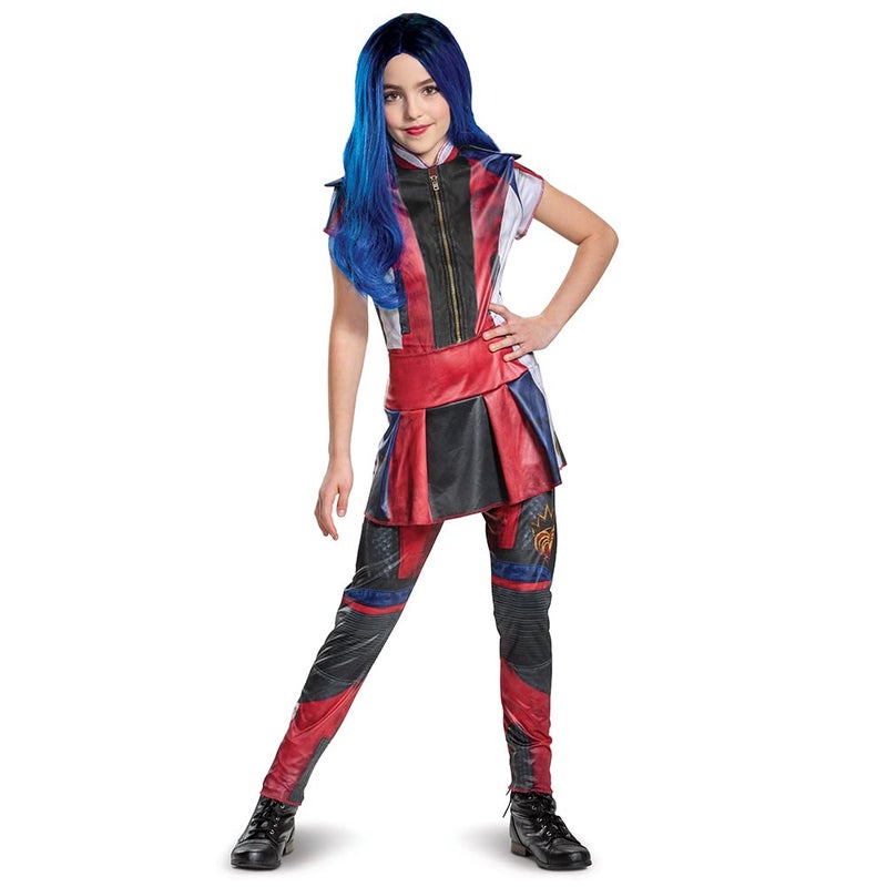 Disguise Disney Evie Descendants 3 Classic Girls' Costume, Red, Medium (7-8) - Image 1