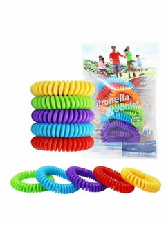 KASTWAVE 10 Pcs Mosquito Repellent Bracelet, Citronella All Natural Deet Free Anti Insect Bands, Keep Away Midges, Waterproof Outdoor Bug Repellent Wristbands Safe for Adults and Kids  - Image 1