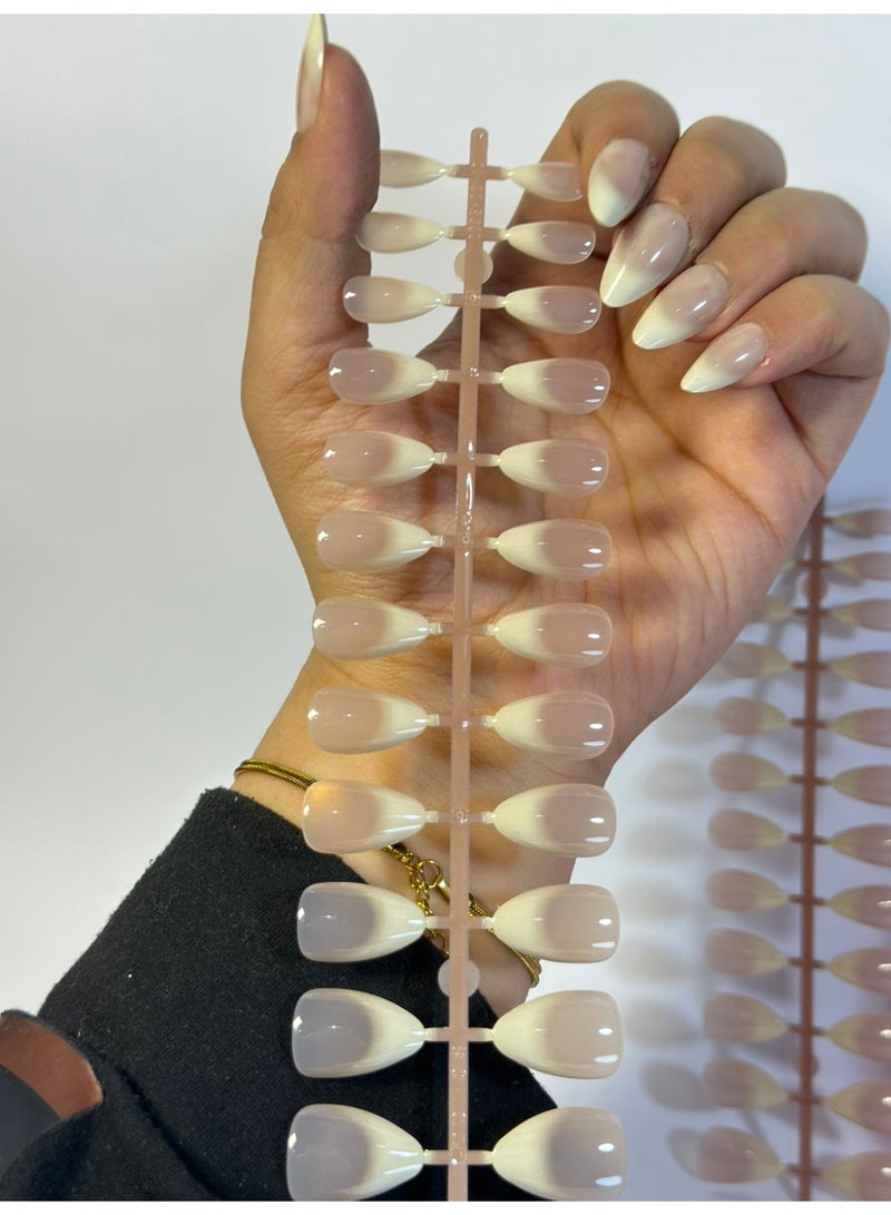 أطراف أظافر احترافية - 12 زوجًا من وصلات الأظافر الاصطناعية - زينة أنيقة لفن الأظافر للاستخدام المنزلي أو في الصالون (عبوة واحدة) - Image 3