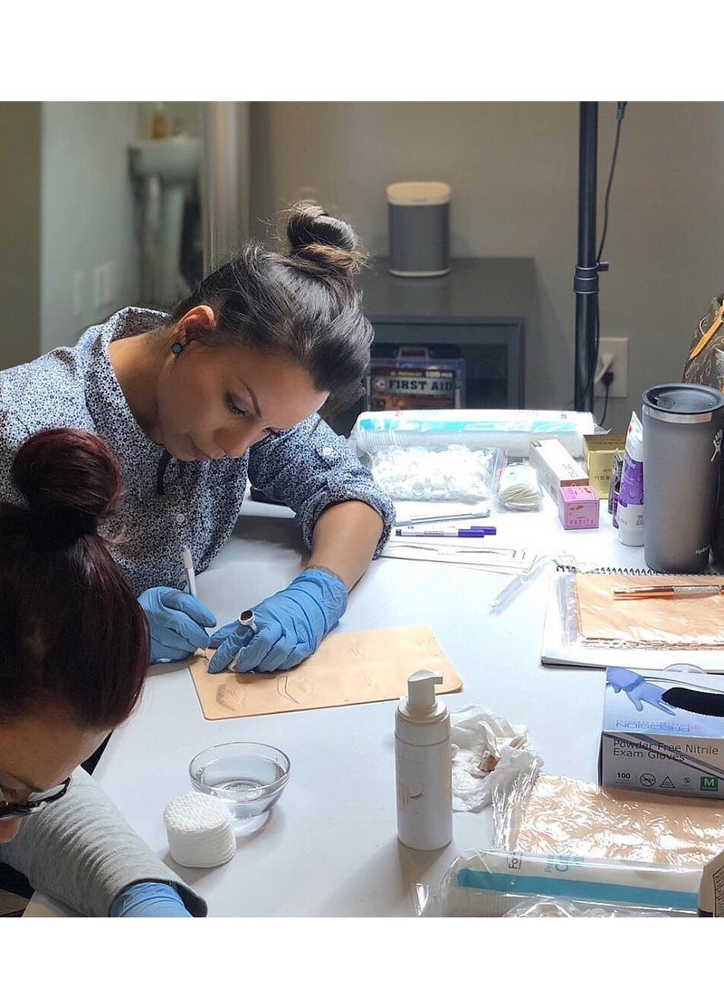 3 قطع جلد تدريب ثلاثي الأبعاد لفناني الحواجب وعشاق الجمال - مثالي لتطوير المهارات والتدريب على الدقة - Image 4