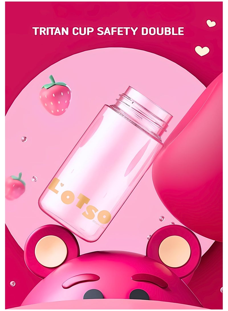 Disney Lotso Large Capacity Water Cup With Lanyard Leak-Proof Cup For Kids/Teens Direct Drink Summer 600Ml - Image 2