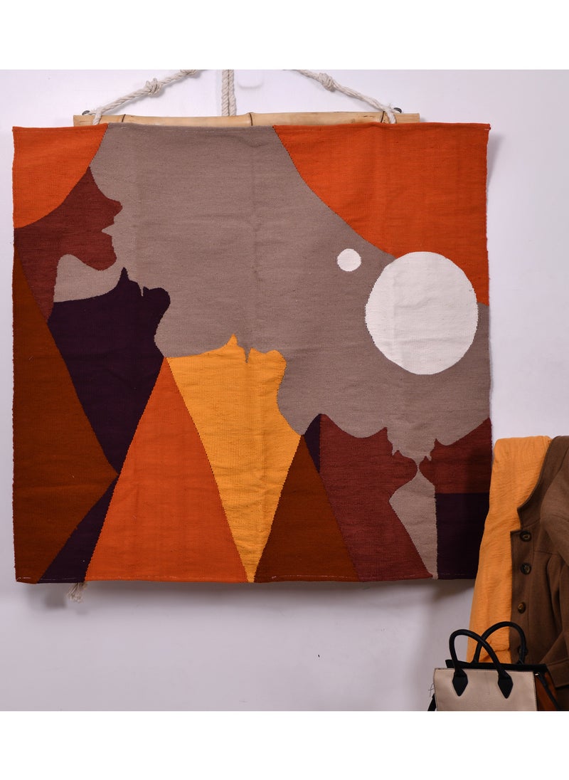 Handmade Full Moon Soliloquy Handwoven Wall Decor  - Image 2
