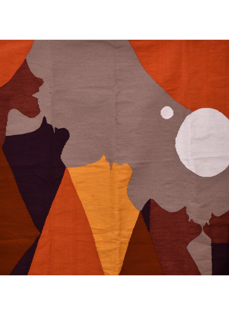 Handmade Full Moon Soliloquy Handwoven Wall Decor  - Image 1