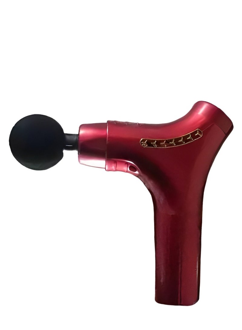 مسدس تدليك احترافي 6 في 1، HS-520 مسدس تدليك مع 6 رؤوس رأس تدليك مصمم هندسيًا لاستخدامات متعددة، قوة احترافية 20 واط مع تدليك عميق لاسترخاء العضلات - أحمر - Image 1
