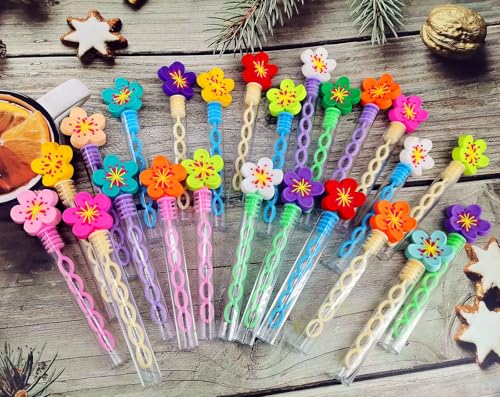 PSDFH 24 Packs Mini Bulk Tree Bubble Wands for School Beach Pool Theme Summer Party Supplies - Image 5