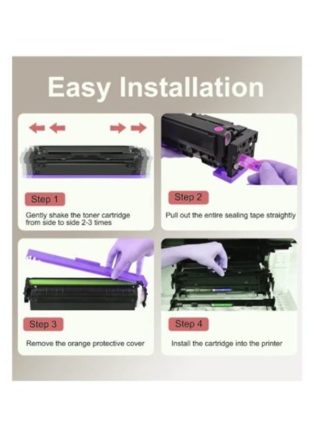 Terabyte 067 Compatible Toner Cartridge Replacement for 067 067H i SENSYS MF655CDW MF657CDW LBP631CW LBP633CDW MF651CW Printer Black Cyan Yellow Magenta, 4 Pack - Image 3