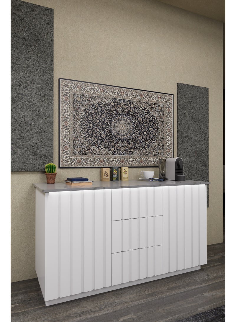 كوفي وورلد ركن القهوة بنقشات دائرية باضاءة مخفية - Image 1