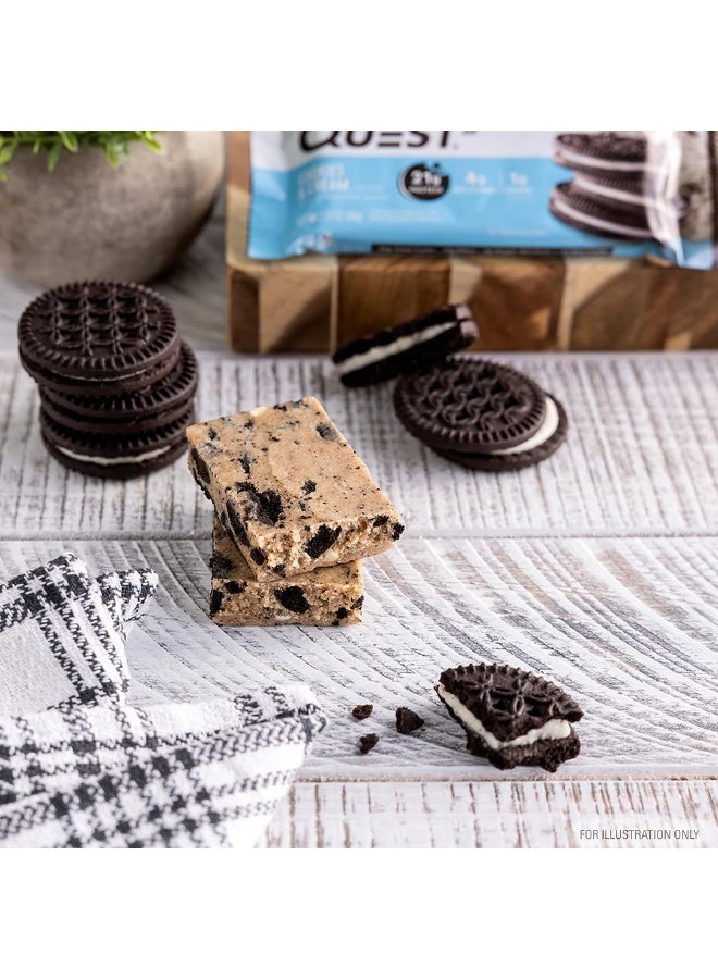 Quest Nutrition Quest Protein Bar - Cookies & Cream, 60g (Box of 12) | 21g Protein, 4g Net Carbs, 1g Sugar, Gluten-Free, High Fiber - Image 5
