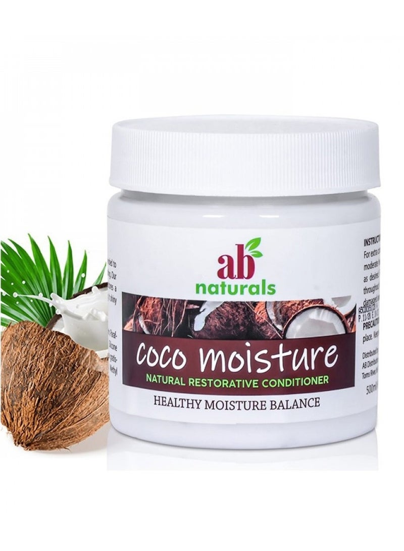 Ab Naturals Coco Moisture Natural Restorative Conditioner Clear 500grams - Image 3