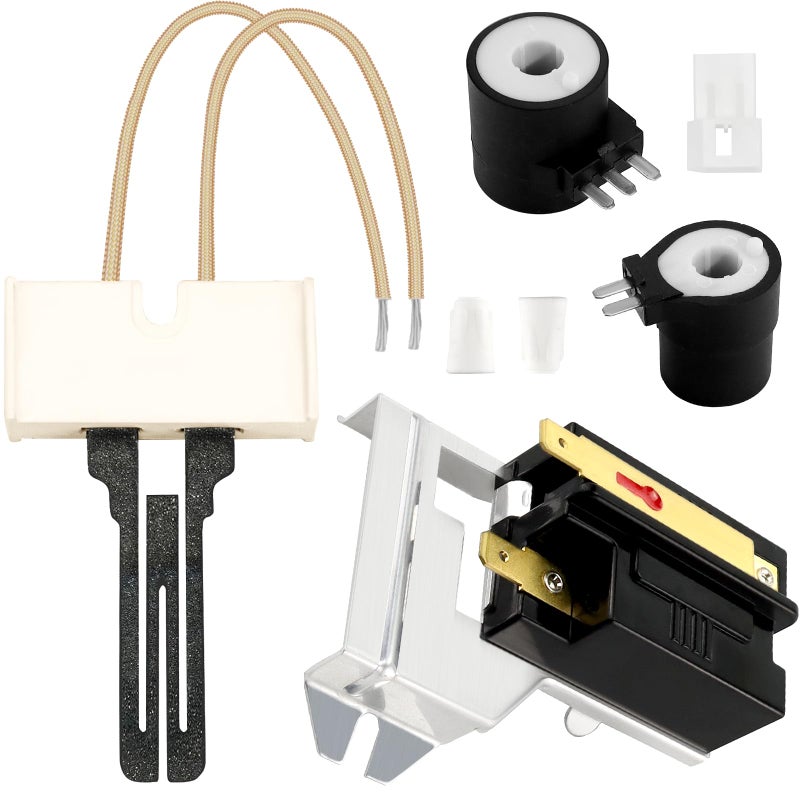 Nishcon Dryer Repair Kit Contains 279311 Igniter 279834 Gas Valve Coil 338906 Flame Sensor Fit For Kenmore Whirlpool Maytag Gas Dryers - Image 1