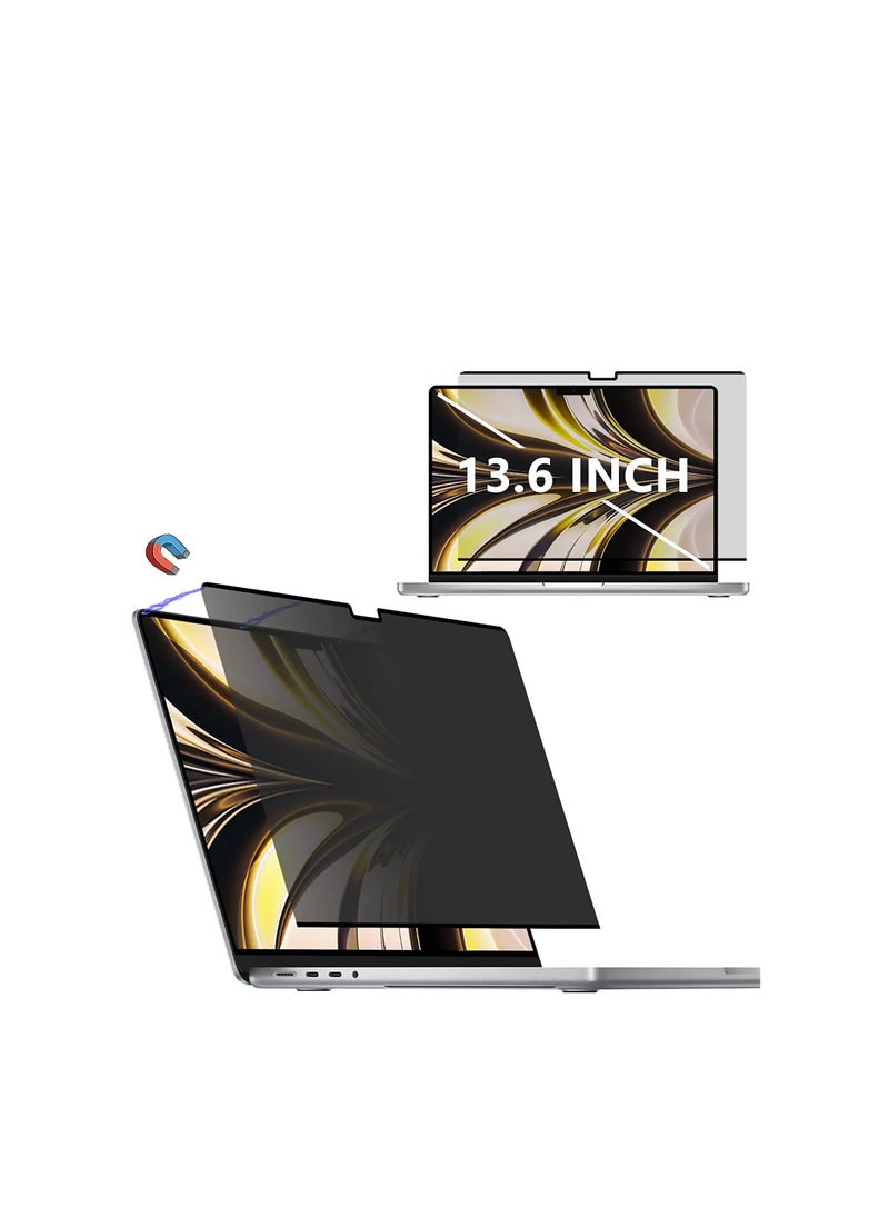Generic Privacy Screen Compatible with MacBook Air 13.6 inch 2022 M2 Chip A2681 and 2024 M3 Chip A3113,Magnetic Removable Anti Blue Light Screen Protector for MacBook Air 13.6 inch  - Image 1