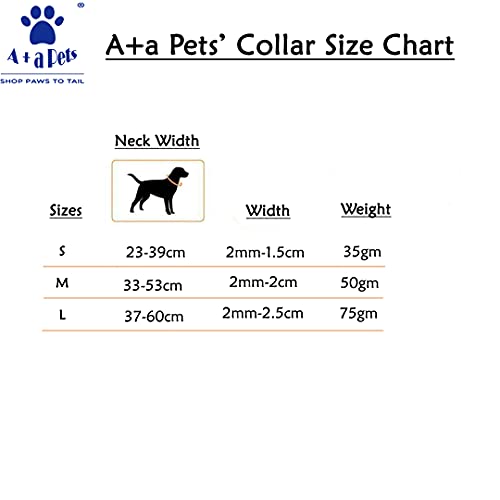 A+a Pets' Gradient' Collar for Dogs & Cats | Waterproof Adjustable for All Breeds (Pink, S) - Image 3