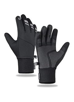 Winter Warm Gloves, Thin Windproof Waterproof Thermal Gloves, Non-Slip Palm, Flexible Touch Screen Finger Gloves for Men and Women Cold Weather Cycling,Driving,Hiking,Snow