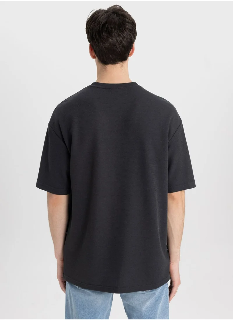 DeFacto Comfort Fit Crew Neck T-Shirt