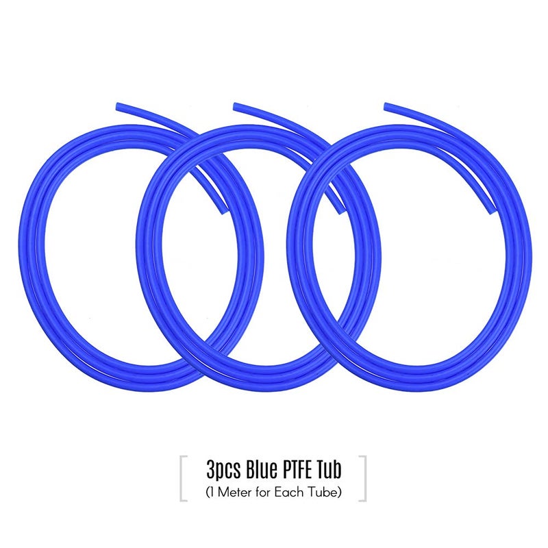 Blue PTFE Tube Hose 1 Meter With 3 PC4 M6 And 3 PC4 01 Fittings For 1 75mm Filament - Image 4