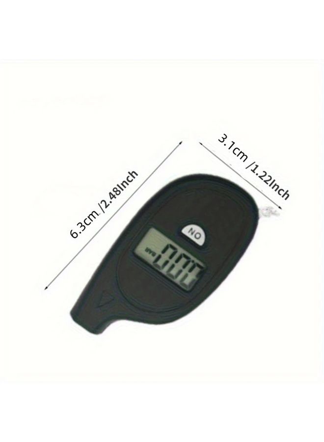 Black Digital LCD Tire Pressure Gauge Tester for Car Motorcycle 1 Piece - Image 2