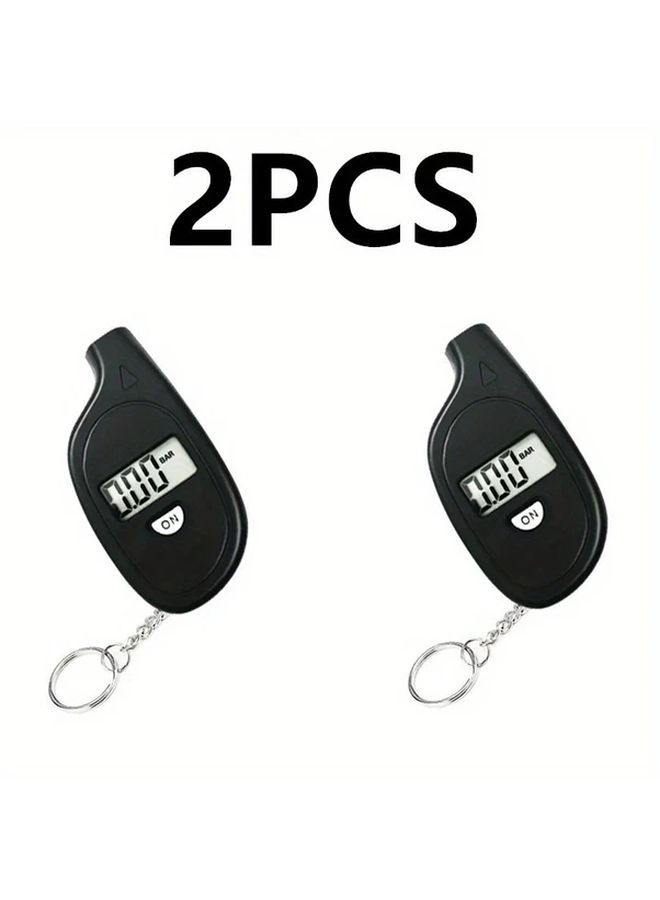 Black Digital LCD Tire Pressure Gauge Tester for Car Motorcycle 1 Piece - Image 4