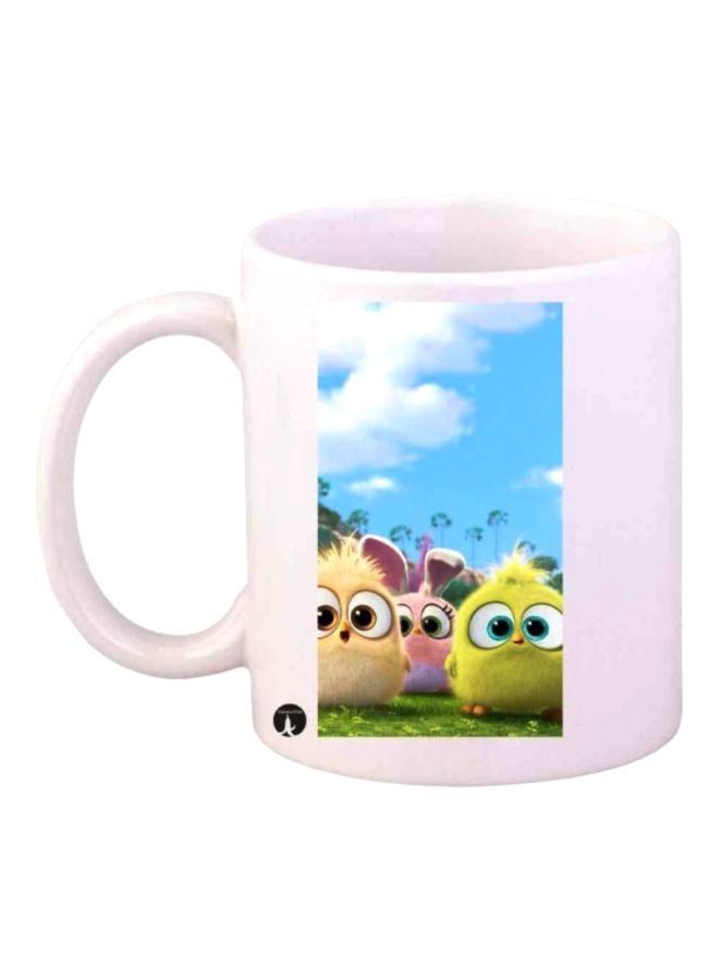RKN Birds Printed Mug White/Blue/Green - Image 1