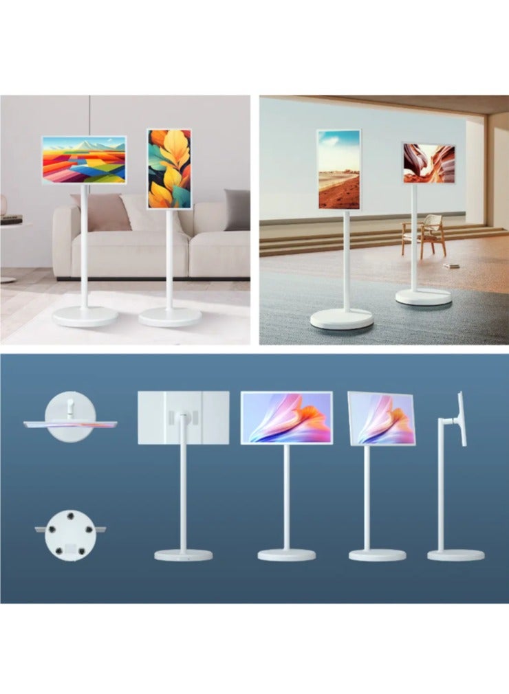 32 inch Smart Display Monitor with 180° Rotation, 50° Tilt, 170mm Height Adjustment, Moveable Stand, Wireless & Wired Screen Casting  - Image 5