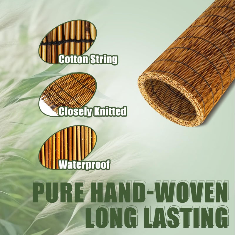 MOOKNAT Natural Reed Fence,6FT X 16.4FT Bamboo Fencing Privacy Reed Screening for Outdoor, Gallery, Restaurant, Hotel, Patio (Brown) - Image 3