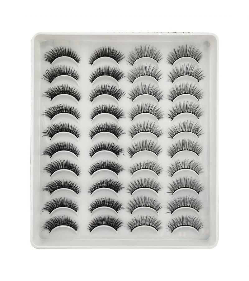 20 Pairs Fox Cat Eye Lashes Wispy Short Natural Winged Lift By Model 20PCG01901 - Image 5