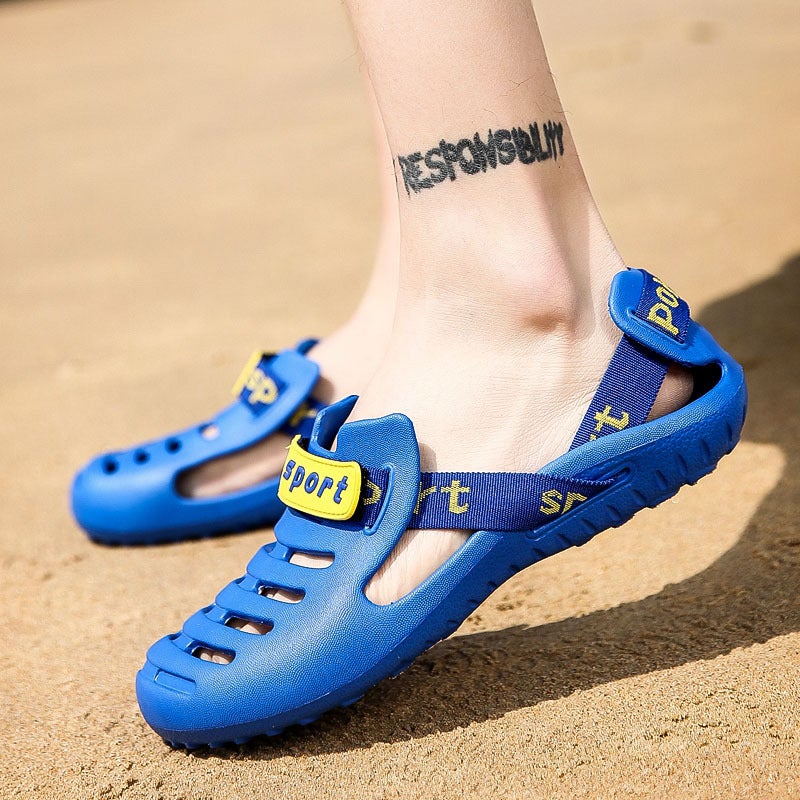 Beach Cave Wading Shoes 2020 Summer New Men's Shoes Breathable Personality Student Daily Outdoor All-match Sandals and Slippers - Image 5