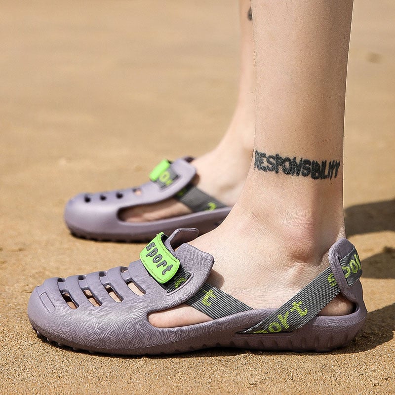 Beach Cave Wading Shoes 2020 Summer New Men's Shoes Breathable Personality Student Daily Outdoor All-match Sandals and Slippers - Image 4