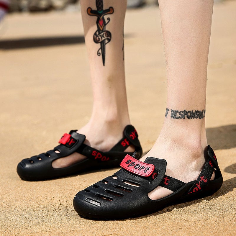 Beach Cave Wading Shoes 2020 Summer New Men's Shoes Breathable Personality Student Daily Outdoor All-match Sandals and Slippers - Image 2