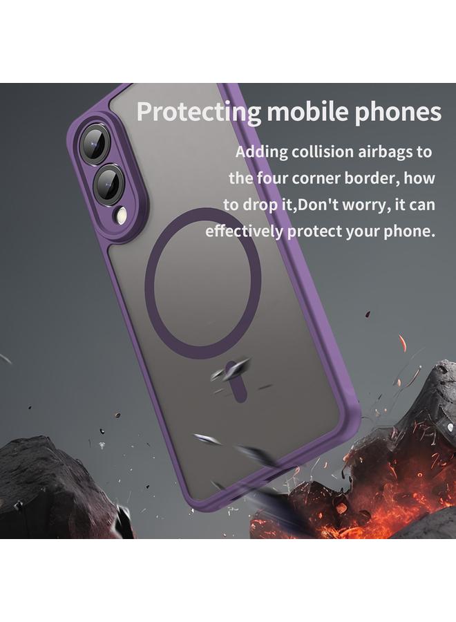 S-TOP Case For Samsung Galaxy S25 Edge 5G Fan Dun Series TPU Hybrid PC Frosted Magsafe Phone Case - Image 4