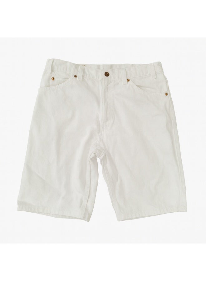 Levi's Men's Vintage 550 Classic Jorts White Denim Shorts Regular-Fit Standard Taper L (38)
