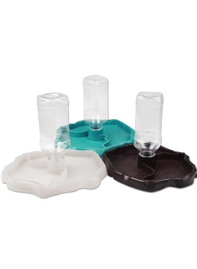 NomoyPet Automatic Reptile Feeders | Water Turtle Food and Water Bowl |Small Animal Dispenser Bottle for Aquarium Ornament Terrarium Dish Plate Lizards Tortoises or Reptiles - Image 1